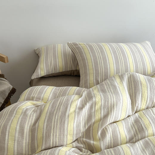 A类水洗棉条纹格子四件套 | A类水洗棉材质，超柔软亲肤，9种花色可选 商品图8