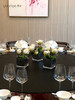 酒店包厢桌面装饰花假花大圆桌转盘中间摆设件轻奢组合餐桌花摆花 商品缩略图3