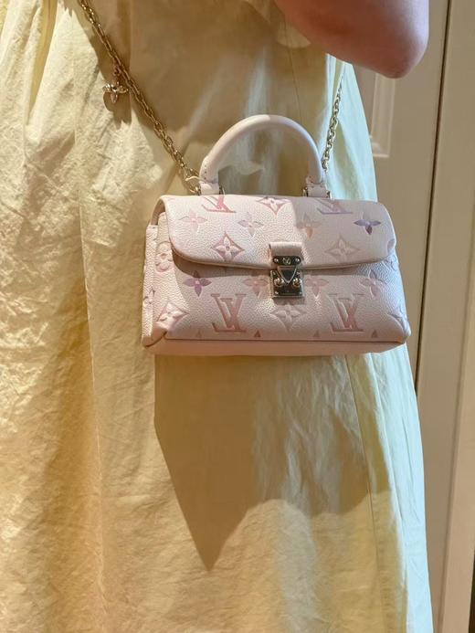 驴家 Madeleine NANO 水彩渐变效果装饰点缀可拆卸链条 牛皮革 手提包 女款 梦幻紫(JPH) 商品图1