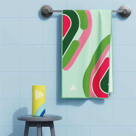 匹克*运动吸水浴巾YMF5001 凯旋绿/淡粉—rxs 商品图2