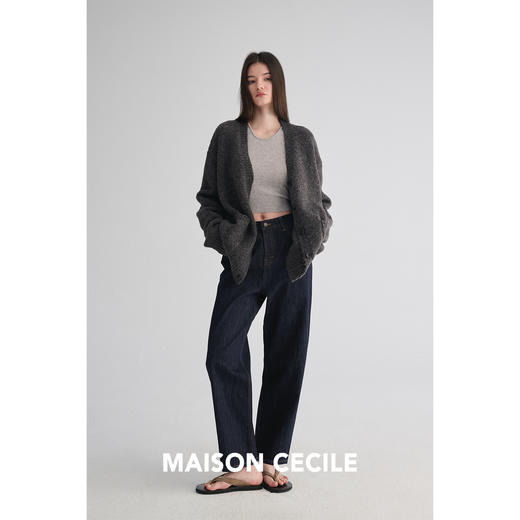 MAISON CECILE 早秋轻盈显比例经典实穿九分直筒牛仔裤 商品图4