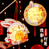 【限时抢❗️19.9抢4个🔥发光投影灯笼】增光添彩，传承文化，月圆团圆夜，手提花灯共度节！元宵节灯笼新款兔子花灯手工diy 材料包儿童手提卡通 商品缩略图0