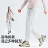 拓路者女款薄绒快干长裤2025年秋季针织加绒直筒裤松紧腰运动裤子 商品缩略图2