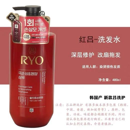韩国红吕/棕吕洗发水护发素各款-480ML 商品图0