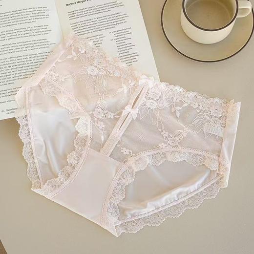 【39.9秒杀3条❗法式纯欲蕾丝内裤】半透蕾丝，若隐若现小心机，甜辣纯欲，轻柔细腻不夹臀，舒适透气亲肤女士新款轻绣棉裆裤中腰性感心机内裤QQ 商品图8