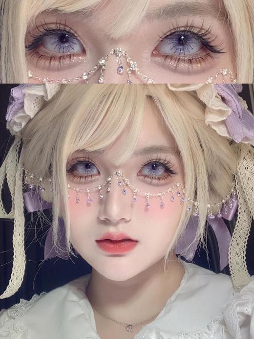 paprikacon 日抛美瞳 月灵紫蛛 直径14.5mm着色13.8mm   cos (两片装) 商品图1