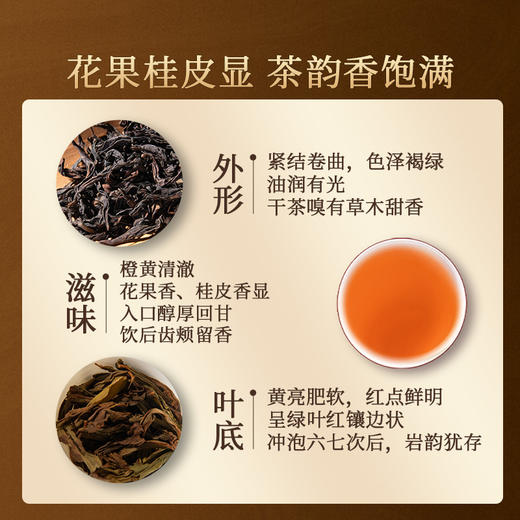 岩语 觅香肉桂茶叶礼盒装 特级武夷岩茶正宗中火乌龙茶送礼长辈192g 商品图4