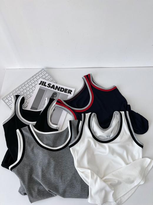 点此购买 女士双边撞色织边背心 mxm 329735 商品图11