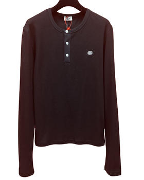 中性款logo刺绣长袖T恤008