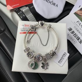 G431潘D拉四叶草+奶白色皇冠仙女手镯