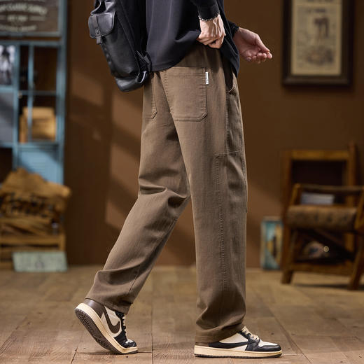 【柔软亲肤 丝滑垂顺 久穿如新】美式工装休闲裤 商品图4