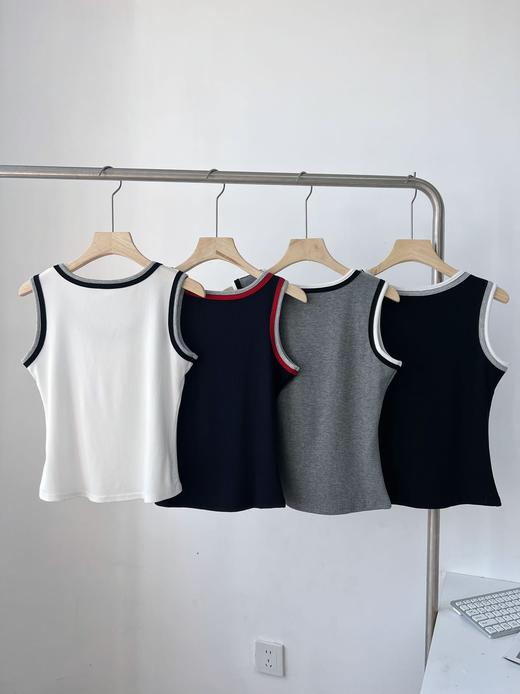 点此购买 女士双边撞色织边背心 mxm 329735 商品图1