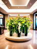高档酒店大堂仿真假花摆设件圆桌大厅售楼商场会所别墅组合装饰花 商品缩略图1