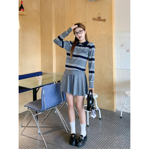 <曾小咸推荐>现货秒杀 ！微信超特价！韩系条纹针织衫 日常169.99 立减90 秒杀79.99！！ 半身裙 日常149.99 立减80 秒杀69.99！！ 商品图3