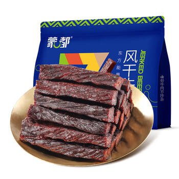 蒙都风干牛肉干 混合口味 散称600g 约七成风干 休闲零食 清真 商品图3