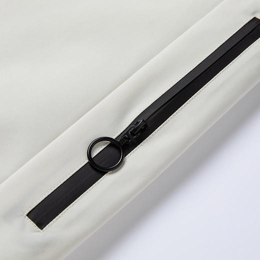 罗蒙冬季保暖羽绒裤男女同款情侣加厚舒适直筒个性拉链设计百搭长裤子 商品图8