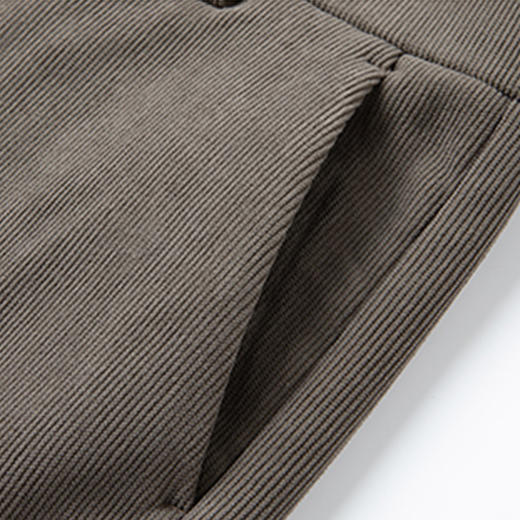 罗蒙冬季保暖加绒休闲裤西裤通勤百搭商务风气质舒适直筒男士长裤子 商品图8