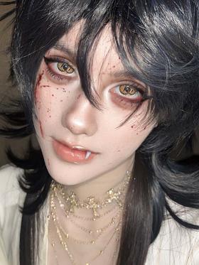 paprikacon 日抛  金目重瞳 直径14.5mm着色14.0mm   cos (两片装)