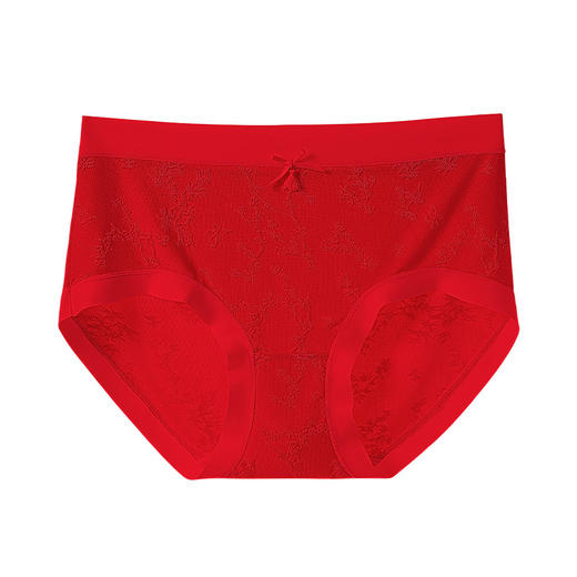 【新中式❗️桑蚕丝7A抑菌内裤】轻奢美式复古浪漫风，无痕裸感，原创浮雕新款中腰无痕裸感包臀女士三角 商品图7