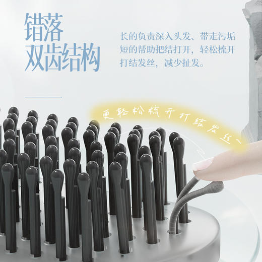 【头发打结克星⚡】Allsmile梳子 家用女士专用蓬松颅顶便携魔术按摩梳  湿发不打结  湿发秒顺不扯痛  蓬松颅顶还护头皮 商品图1