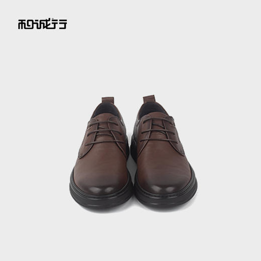 和诚行2025秋冬新款真皮休闲系带男式商务鞋1370139 商品图2