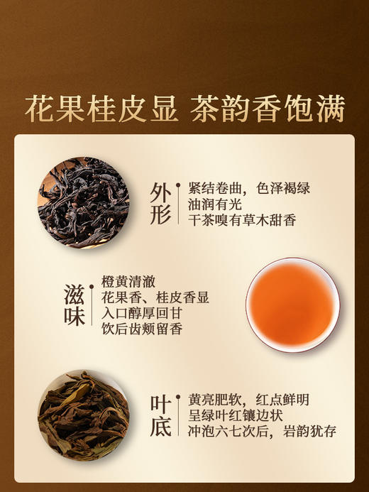 岩语 觅香肉桂礼盒装 特级武夷岩茶正宗清香型乌龙茶叶送礼192g 商品图2