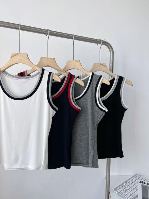 点此购买 女士双边撞色织边背心 mxm 329735 商品图8