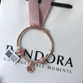 G428 潘D拉玫瑰金色烂漫雏菊ZT0576手链套装