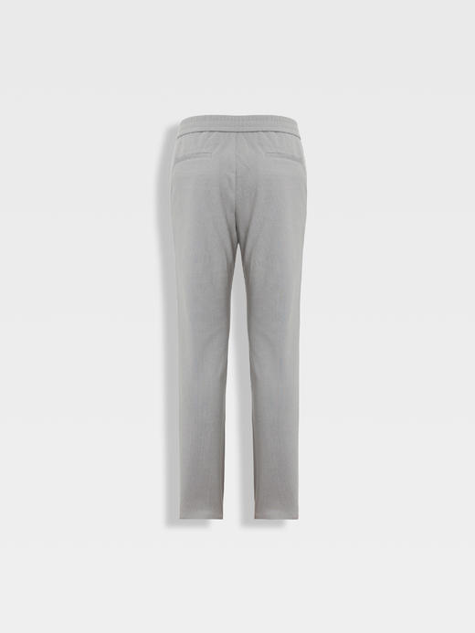 callisto暖光海豚灰轻绒面磨毛休闲裤 商品图1