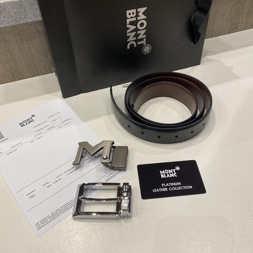 G473万宝#龙男士M双扣商务休闲皮带腰带礼盒装 商品图1