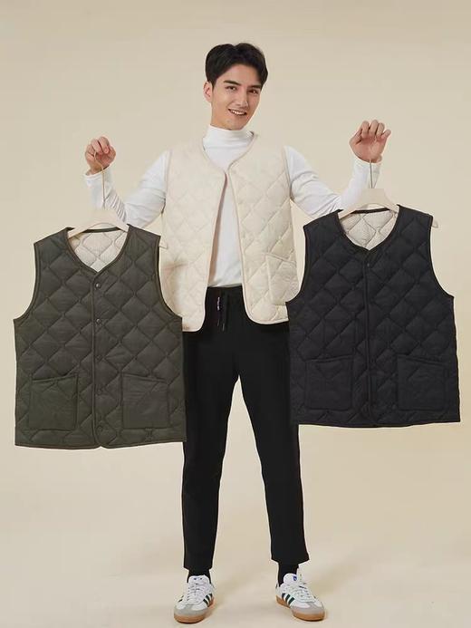 五只白鹅—羊毛马夹轻薄短款内穿休闲百搭坎肩 气绒马甲4801 商品图3