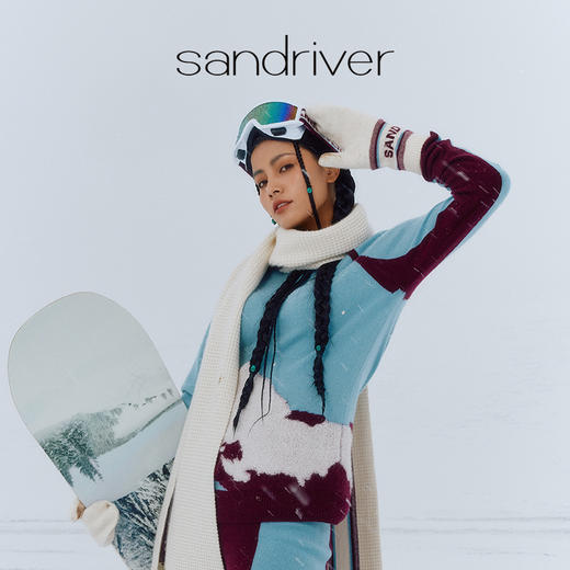 羊绒高领插肩女套衫  SJF97W283N 商品图0