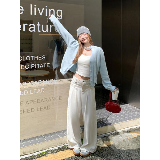 <曾小咸推荐>现货秒杀！微信超特价！蕾丝飘带设计针织开衫 日常209.99 立减120 秒杀89.99！ 商品图4