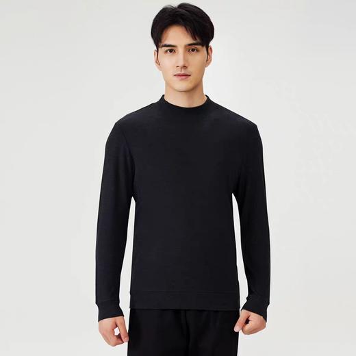 五只白鹅—2025秋冬男士天丝羊毛半高领保暖打底衫5511 商品图4