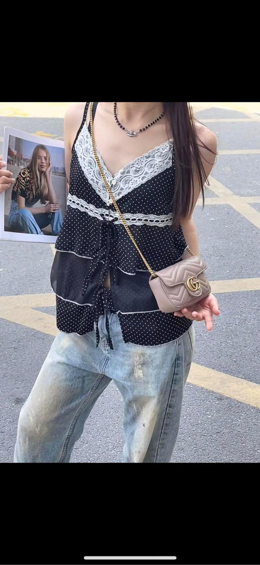 Gucci 马蒙 双g mini 藕粉色 斜挎包 商品图1