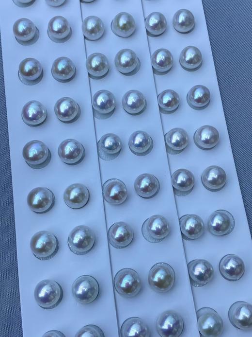 超级镜面！！ 点位9-10mm近圆爱迪生淡水珍珠耳钉 不随机发货 每一对都亲选 商品图1