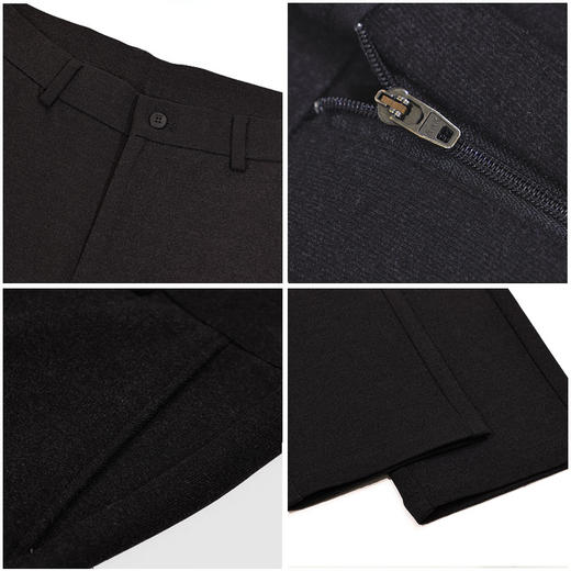 半身缘男裤 秋季呢料时尚气质商务休闲裤253201B10330080 商品图2