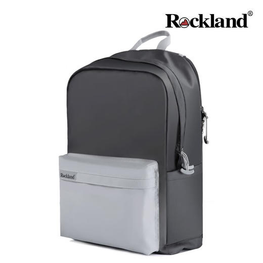 洛克兰自由系列牛津防盗双肩包 黑灰色—rxs 商品图10