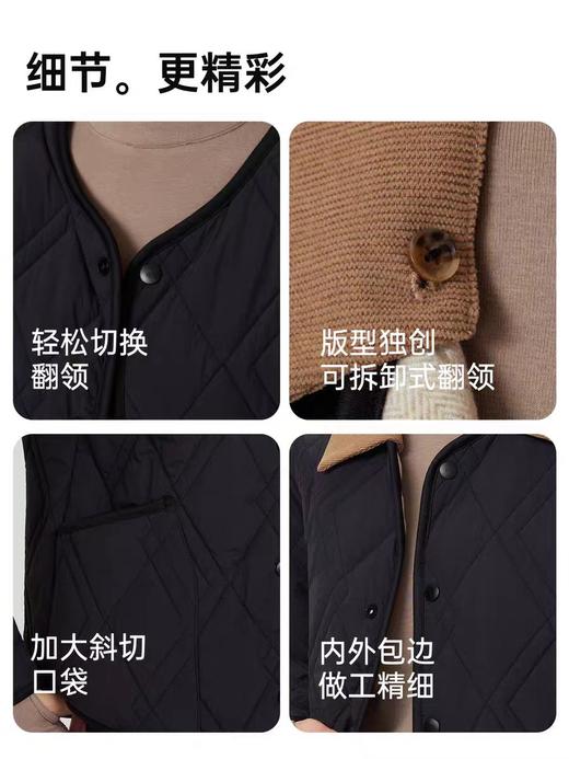 【现货直发】五只白鹅—2025秋冬男女加绒加厚保暖可拆卸衣领羊毛防风外套5708/5718 商品图10