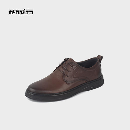 和诚行2025秋冬新款真皮休闲系带男式商务鞋1370139 商品图1