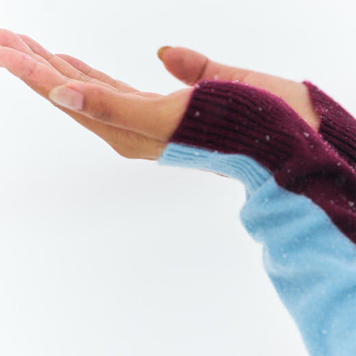 羊绒高领插肩女套衫  SJF97W283N 商品图6