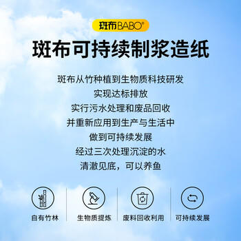 斑布有芯卷纸 4层200克*27卷 原生竹浆 卷纸 卫生纸 卷筒纸 整箱 商品图3