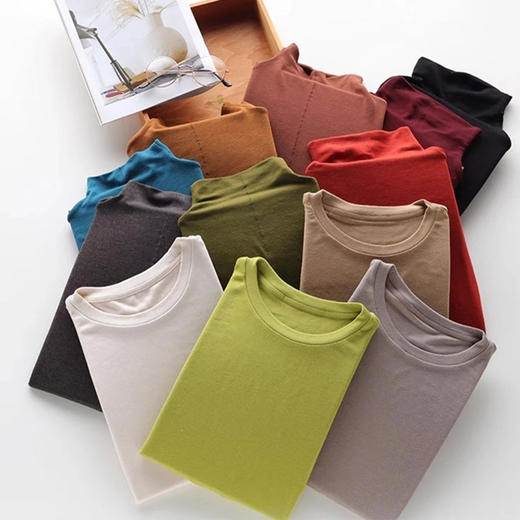 🔥秋冬天开挂的打底衫59.9¥任选2件【羊毛美雅碧蛋白精华打底衫】百搭叠穿自然丝滑!打造纸片人既视感! 商品图6