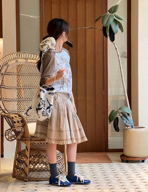 100%棉设计师款打底衫T恤衫08252 商品图4