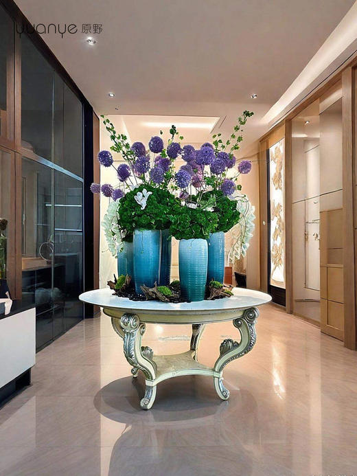 酒店大堂高档仿真花组合摆设件大厅圆桌前台别墅商场会所装饰花 商品图4