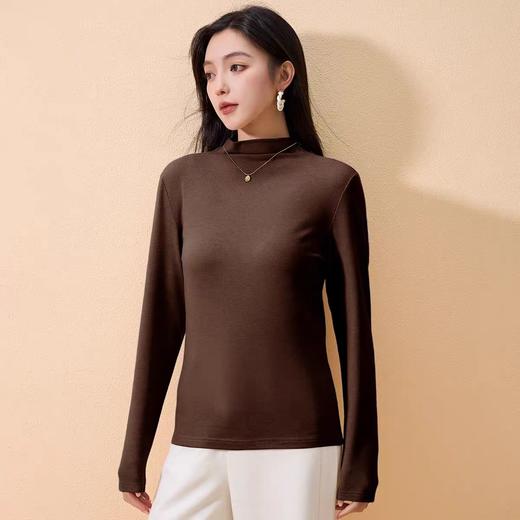 五只白鹅—2025秋冬新款天丝羊毛半高领打底衫女5501 商品图9