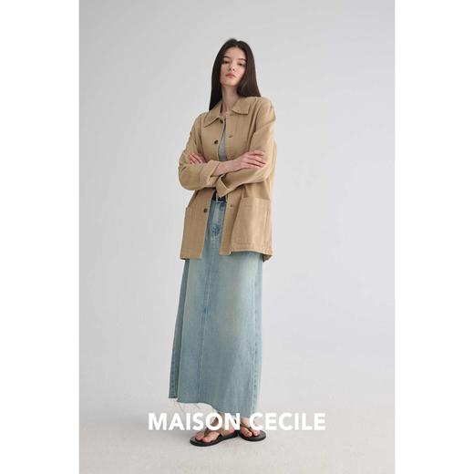 MAISON CECILE 秋季复古摩登工装感休闲百搭牛仔夹克外套 商品图4