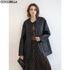 COCOBELLA轻奢爆裂纹PU皮衣外套女25秋新款休闲质感夹克PU3196-2 商品缩略图0