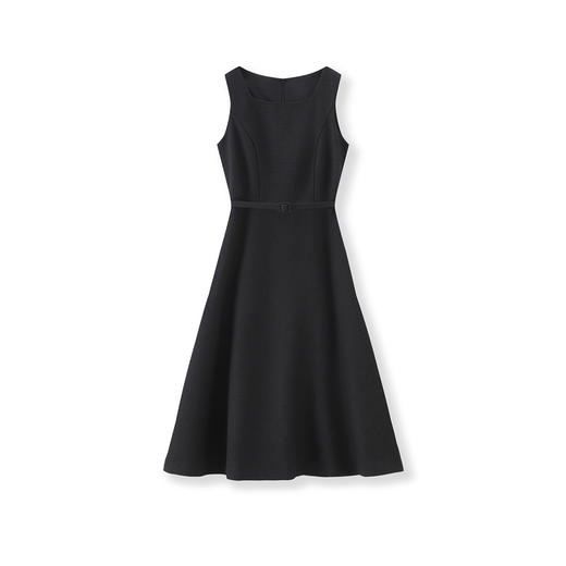 「高货wl」全新升级【铂金会员330/天猫439/差价109】(03120)洛诗琳法式高级感方领无袖连衣裙2025秋季收腰大摆背心裙 商品图4