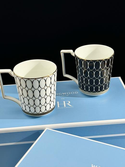 赫莲娜年度礼wedgwood联名  黑白骨瓷对杯马克杯送礼 商品图2